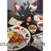Boston International Spatter Hens 4 Piece Plate Set BCST1548