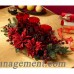 The Holiday Aisle Poinsettia and Berry Triple Candelabrum THDA4310