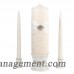 Lillian Rose 3 Piece Lace Unscented Pillar and Taper Candle Set LLRS1351