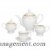 Lorren Home Trends Beatrice Porcelain 57 Piece Dinnerware Set, Service for 8 LHT1241