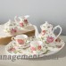 Lark Manor Nils 8 Piece Porcelain Mini Saddlebrooke Tea Set LRKM2728