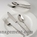 Fortessa Lucca Faceted 5 Piece 18/10 Stainless Steel Flatware Set FTSA1055