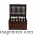 Reed Barton Bristol Grande Cherry Silverware Chest with Forest Green Lining by RBA2380